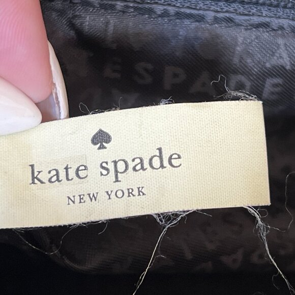 Black Leather Kate Spade Helena Studded Satchel - Missing crossbody strap. - Picture 6 of 16